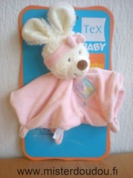 Lapin Rose fleurs et bandeau rose Tex