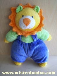 Lion Jaune vert salopette bleu Marque Inconnue