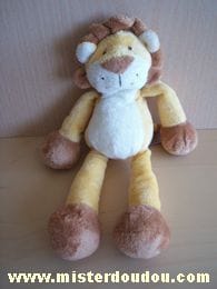Lion Jaune blanc marron Gund