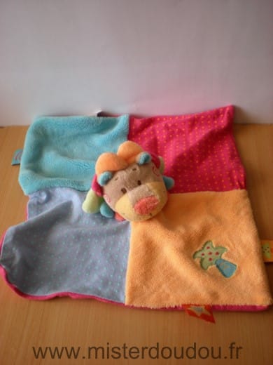 Lion Bleu orange rose Nattou
