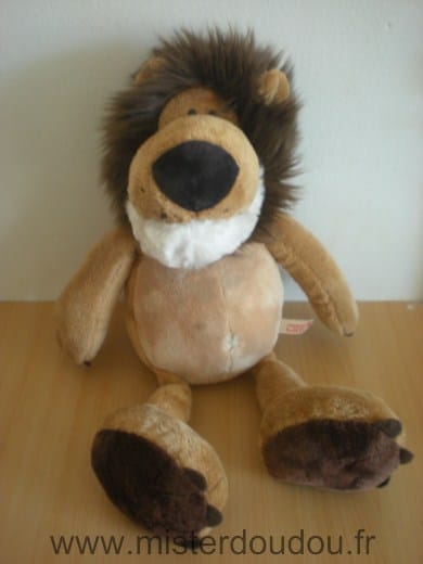 Lion Marron beige blanc Nici