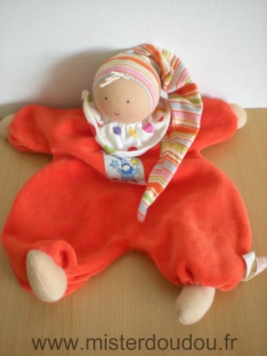 Lutin Rouge bonnet raye Kathe kruse