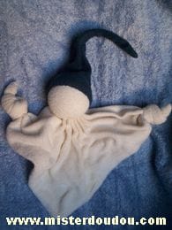Lutin Blanc bonnet bleu marine Keptin