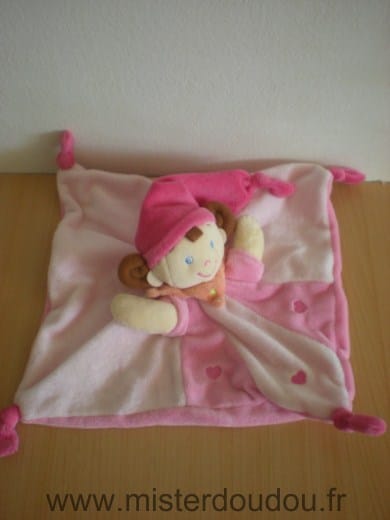 Lutin Fee fille rose coeurs Nicotoy