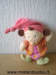 Lutin Rose orange rouge vert Nicotoy