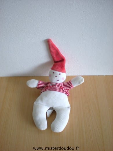 Lutin Blanc rouge Petit bateau