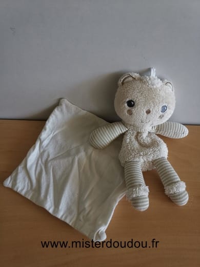 Mouton Beige raye mouchoir Berlingot