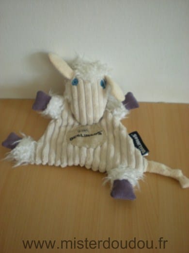 Mouton Ecru mauve blanc Les deglingos