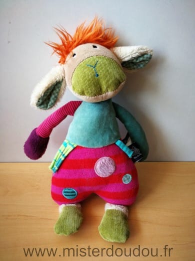 Mouton Vert rose orange Moulin roty