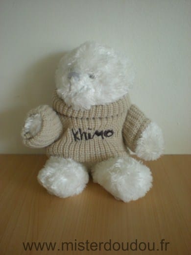 Ours Blanc pull khimo Marque Inconnue