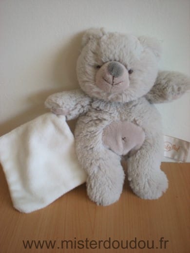 Ours Gris mouchoir blanc Baby nat
