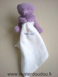 Ours Mauve mouchoir écru Baby nat