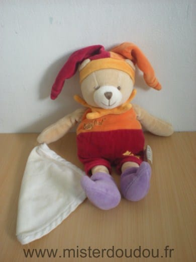 Ours Orange rouge mouchoir Baby nat