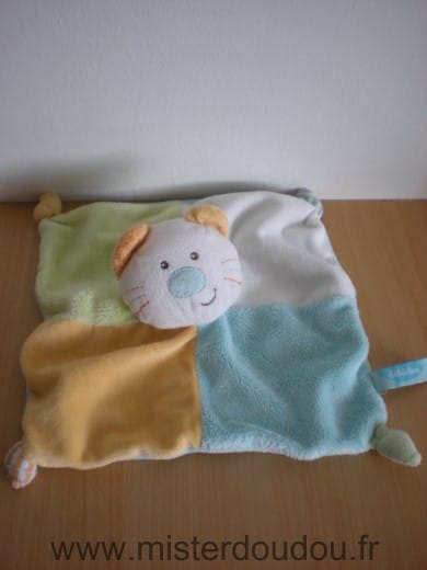 Chat Bleu vert blanc jaune Bébérêve