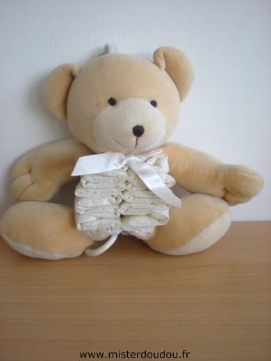 Ours Beige jaune blanc Carter s