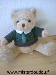 Ours Beige pull vert Damart