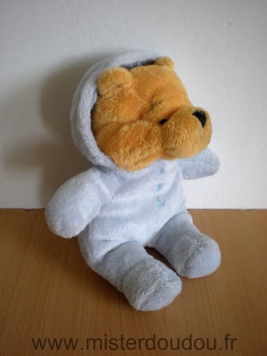 Ours Winnie pyjama bleu Disney