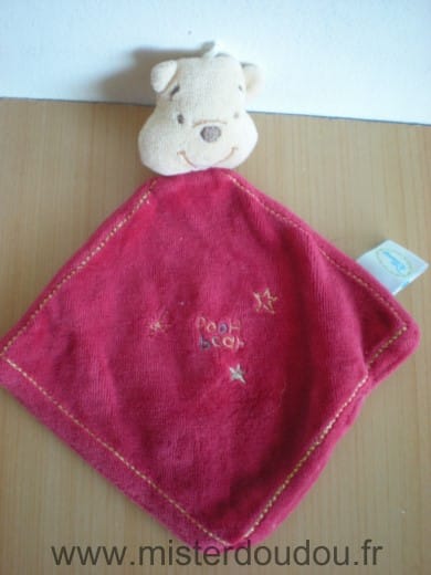 Ours Winnie rouge etoiles Disney