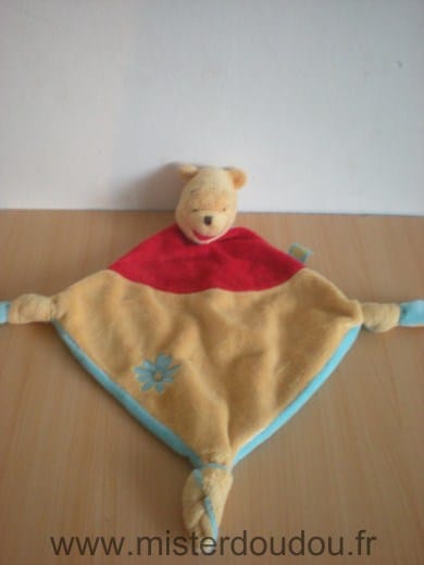 Ours Winnie rouge jaune bleu Disney