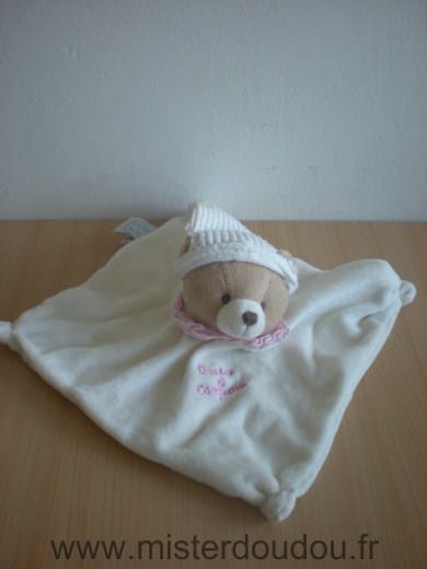 Ours Ecru rose Doudou et compagnie