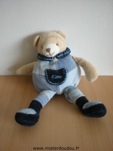 Ours Filou bleu Doudou et compagnie