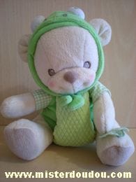 Ours Beige vert Fisher-price