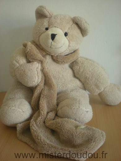 Ours Beige mouchoir beige Frimouzzz