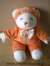 Ours Blanc orange baby bear Gipsy