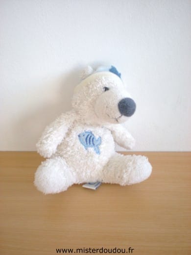 Ours Blanc poisson bleu Gipsy