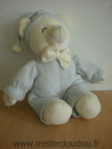 Ours Bleu blanc baby bear Gipsy