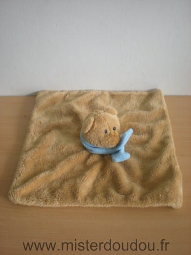 Ours Beige écharpe bleue Heytens