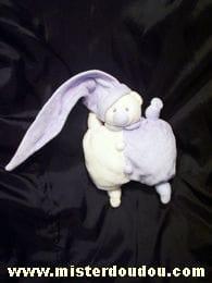 Ours Blanc mauve Jollybaby