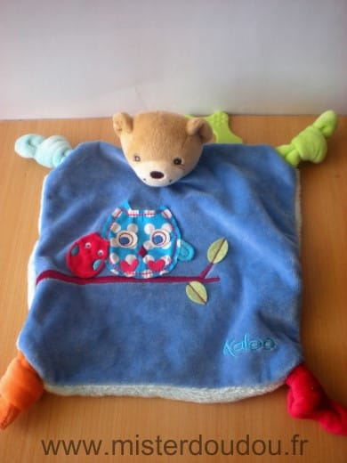 Ours Bleu hibou chouette Kaloo