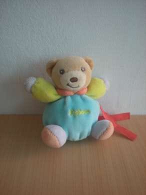 Ours Bleu jaune mauve orange Kaloo