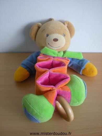 Ours Bleu vert rose orange Kaloo