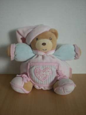 Ours Rose bleu coeur rose Kaloo