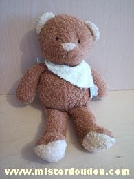 Ours Marron foulard jaune Kiabi baby