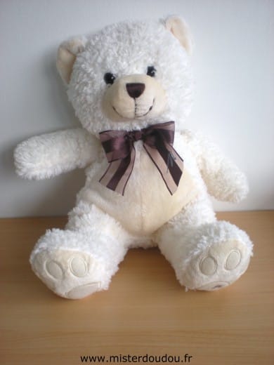 Ours Ecru rond beige Marionnaud