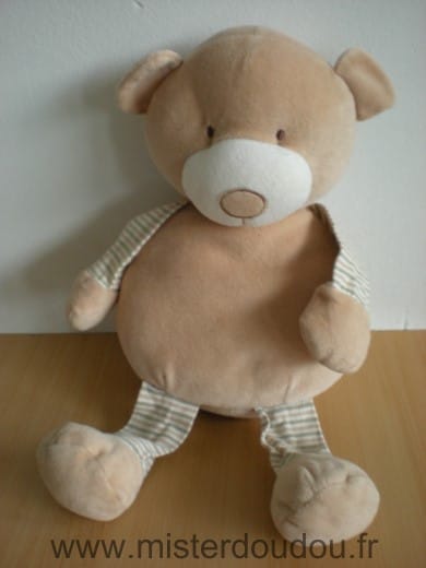 Ours Beige bras jambes rayes Mgm