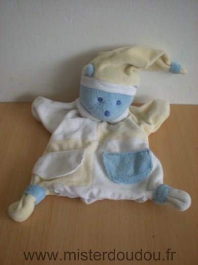 Ours Blanc jaune bleu Mustela