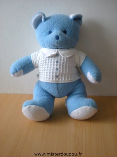 Ours Bleu chemise blanche Mustela