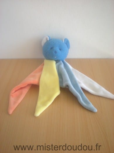 Ours Bleu jaune blanc orange Mustela