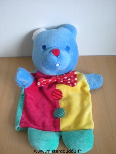 Ours Bleu jaune rouge musti Mustela