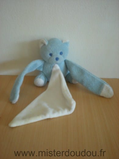 Ours Bleu mouchoir blanc Mustela