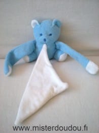 Ours Bleu mouchoir blanc Mustela