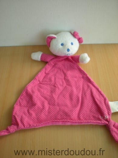 Ours Musti rose blanc Mustela