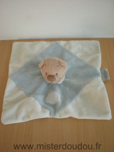 Ours Bleu blanc nuage blanc Nattou