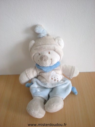 Ours Beige bleu Nicotoy