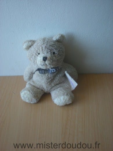 Ours Tissus éponge beige Noukie s