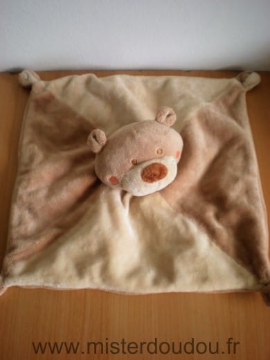 Ours Beige ecru nez marron Orchestra